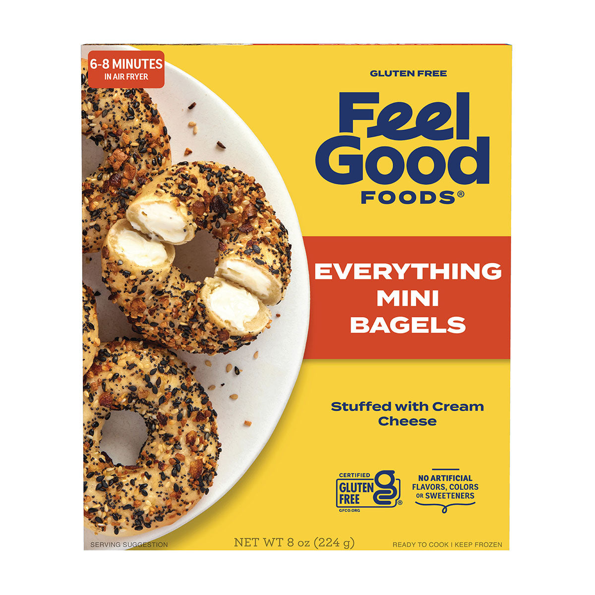 Cream Cheese Stuffed Everything Mini Bagels