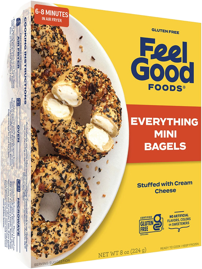 Cream Cheese Stuffed Everything Mini Bagels