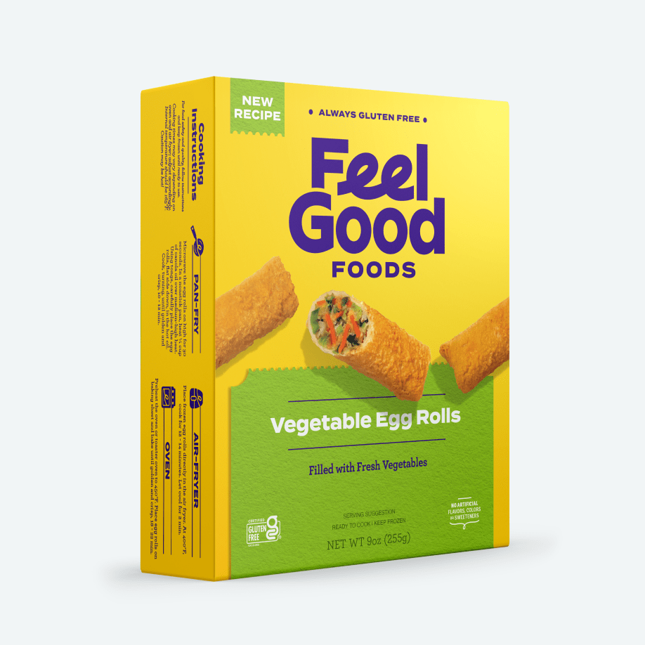 Feel Good Foods Gluten Free Vegetable Egg Rolls, 9 oz